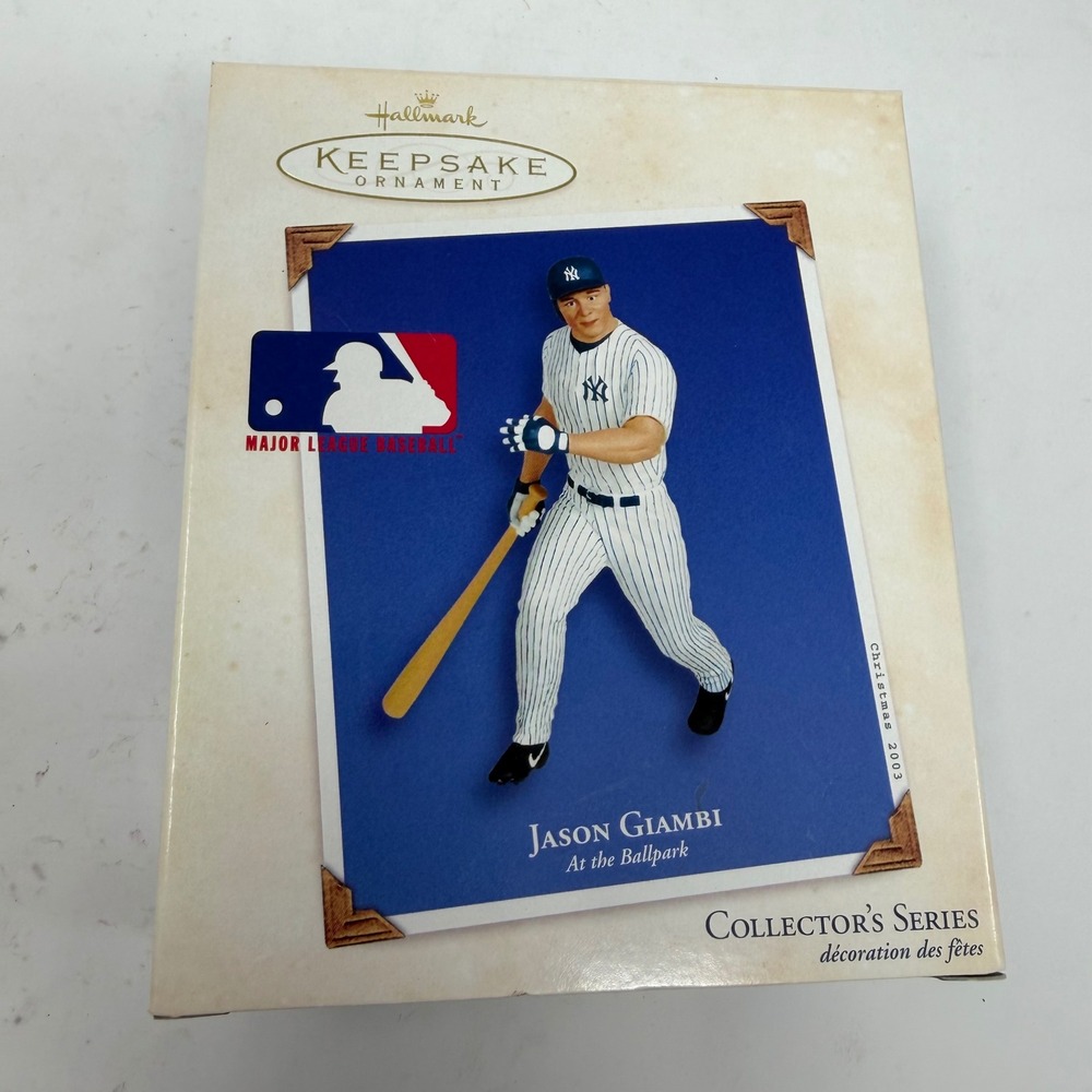 Hallmark 2003‎ Jason Giambi New York Yankees At the Ballpark Keepsake Ornament